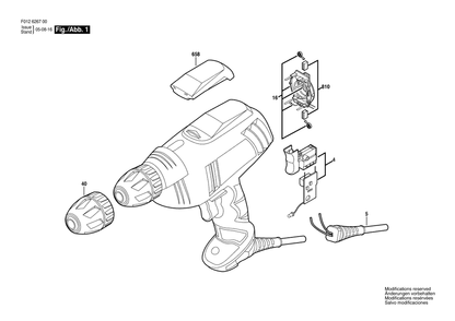 Fig-0 Diagram and Parts List for 6267-04  Skil Drill