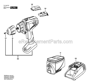 Part Location Diagram of 1619X07585 Skil 18V Ni-Cd Battery Charger
