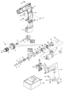 Page A Diagram and Parts List for 2535 TYPE 2 F012253599 Skil Cordless Drill