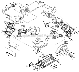Part Location Diagram of 1619P01531 Skil Spring