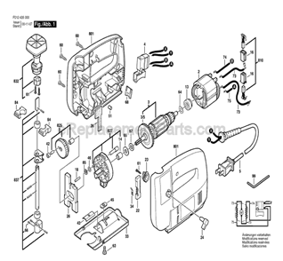 Part Location Diagram of 2610346385 Skil Base