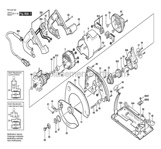 Part Location Diagram of 2610347488 Skil Screw