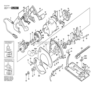 Part Location Diagram of 2610990174 Skil Plug
