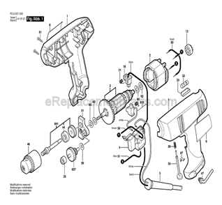 Part Location Diagram of 2610354369 Skil Carbon Brush