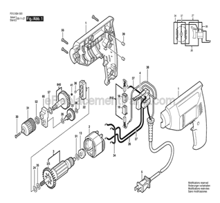 Part Location Diagram of 2610309996 Bosch Tool WASHER-SO