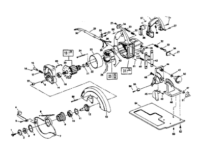 Part Location Diagram of 3129277001 Skil Bearing Holder