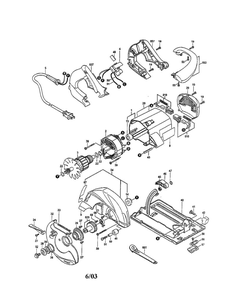 Part Location Diagram of 2610914059 Skil Handle assembly
