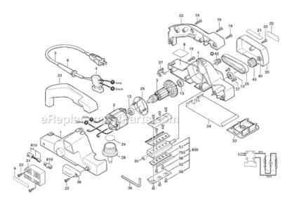 Part Location Diagram of PA1202 Bosch Tool MICROGRAIN BLADES