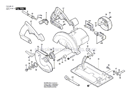 Page A Diagram and Parts List for HD5687M  Skil Circular Saw