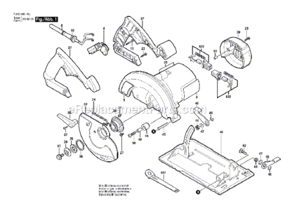 Part Location Diagram of 1619P06587 Bosch Tool ON-OFF SWITCH