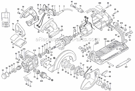 Circular_Hand_Saw Diagram and Parts List for MAG77LT F012XD7700 Skil Circular Saw