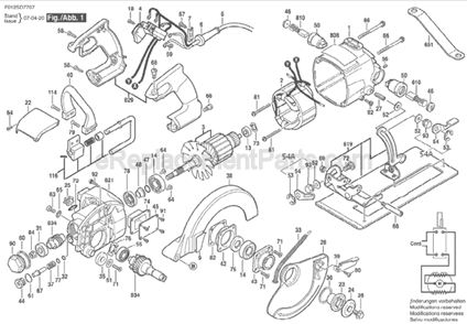 Part Location Diagram of 1619X01998 Bosch Label