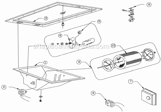 Page A Diagram and Parts List for 86-UD  Skuttle Humidifier