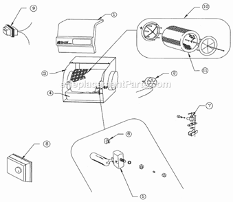 Part Location Diagram of A00-1128-005 Skuttle Saddle Valve