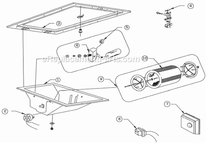 Page A Diagram and Parts List for 86-UD  Skuttle Humidifier