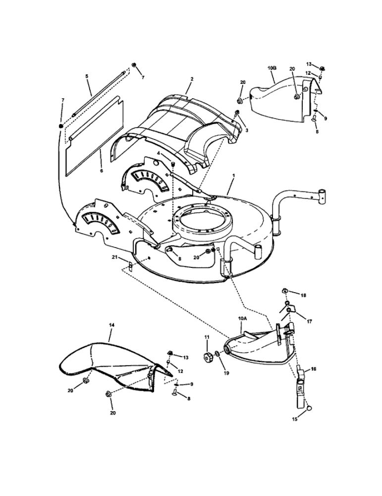 Guards/Covers Diagram and Parts List for 7800169 SPV211S Snapper Lawn Mower