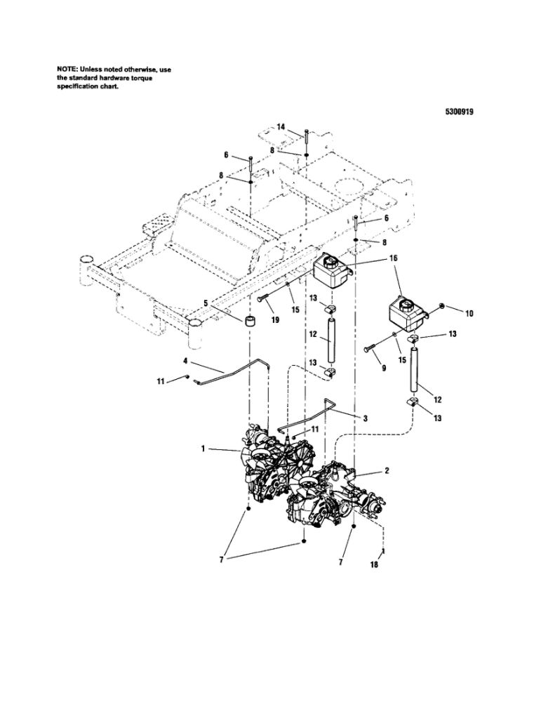Hydraulic Diagram and Parts List for 5900709  Snapper Lawn Mower