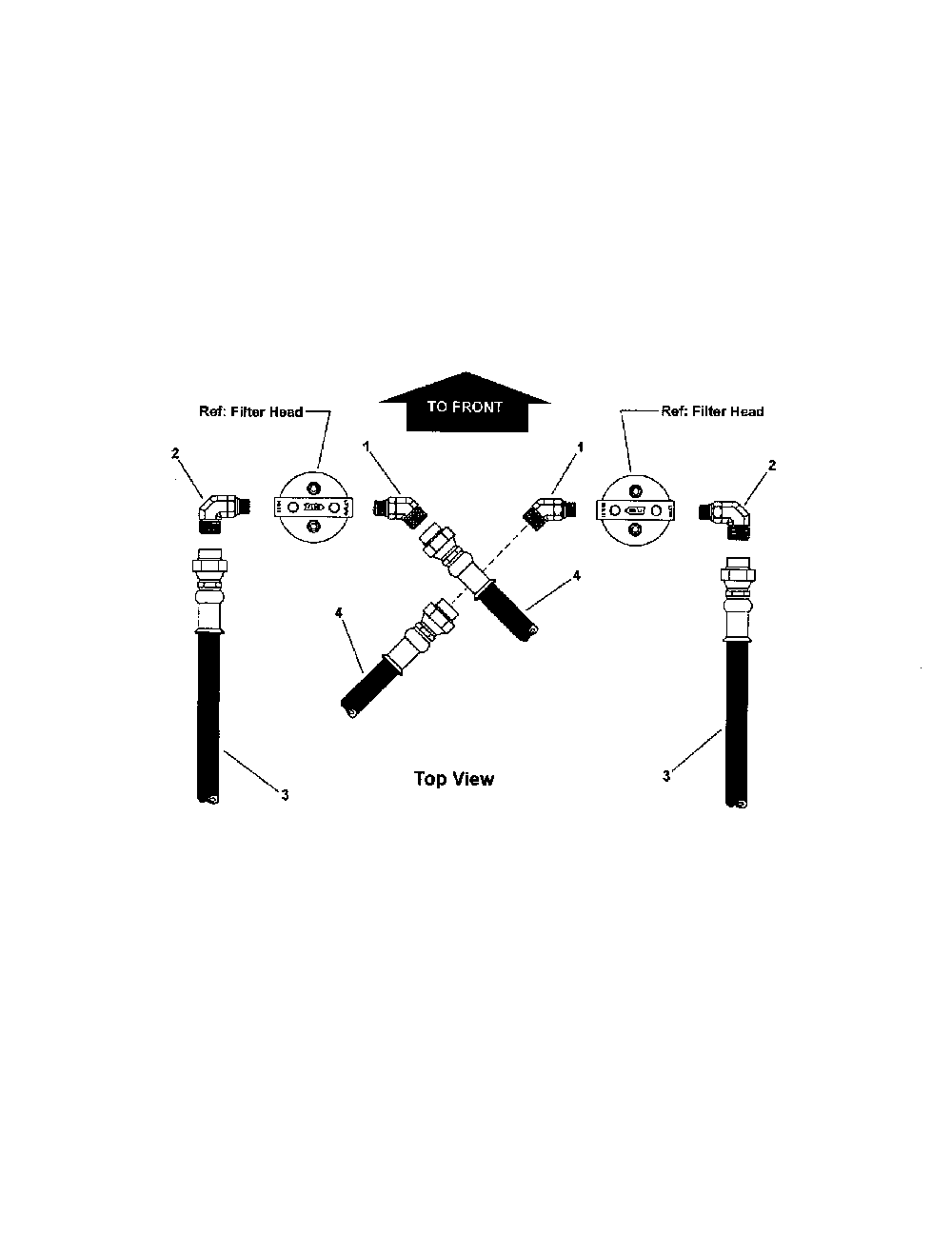 Hose (61" deck) pt. 2 Diagram and Parts List for 85673  Snapper Lawn Mower