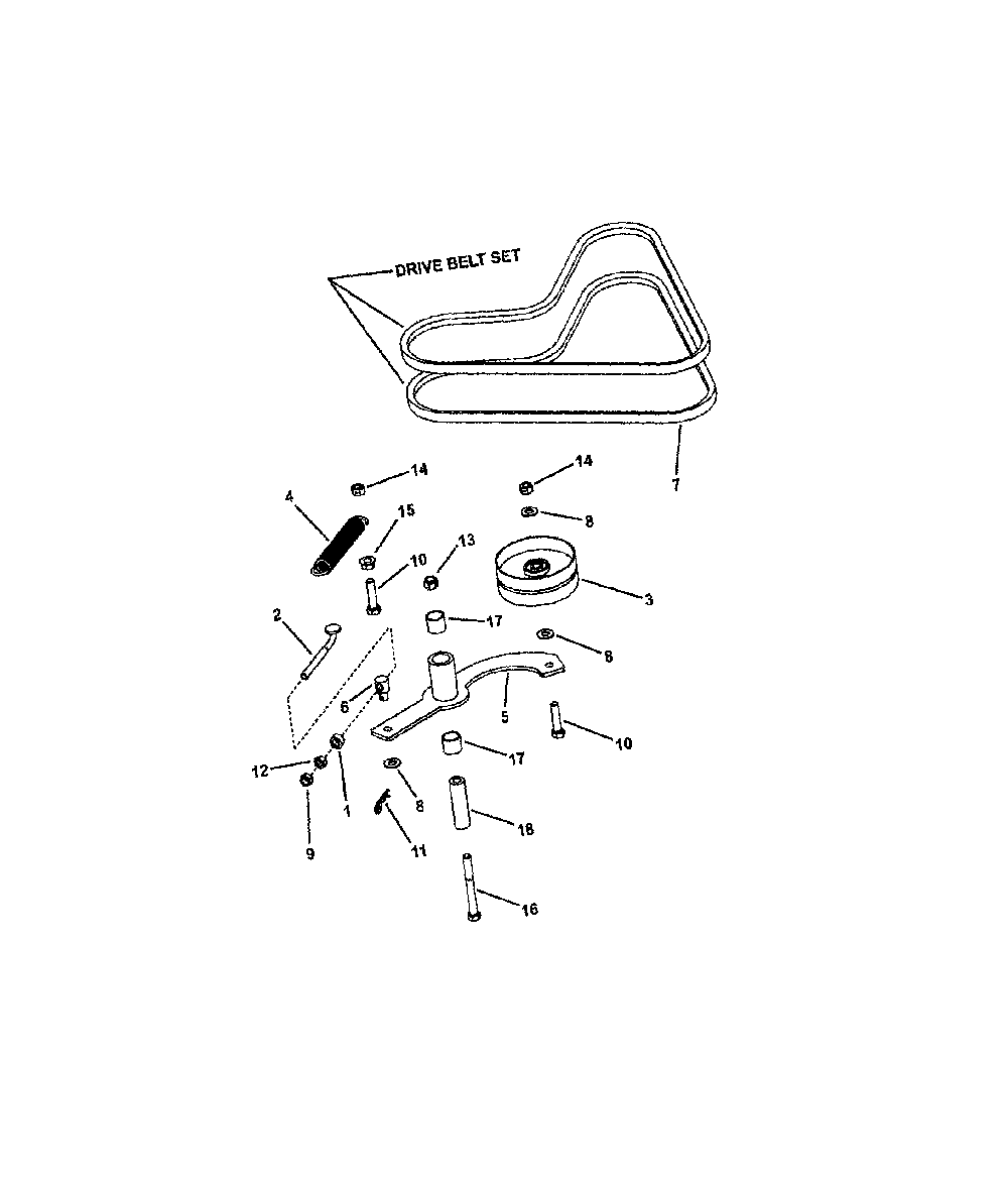 Hydro idler Diagram and Parts List for 85673  Snapper Lawn Mower