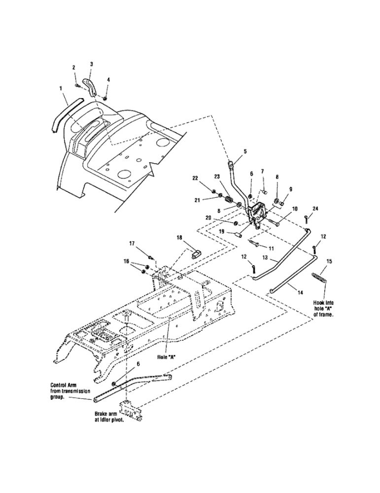 Cruise Control Diagram and Parts List for GT23540 1694621 Snapper Lawn Tractor