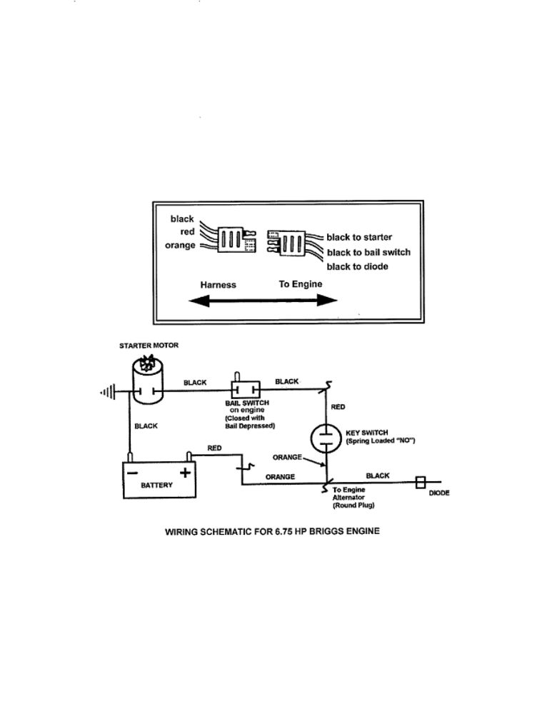 Wiring Schematic Diagram and Parts List for 7800423 SPV21675EFC Snapper Lawn Mower