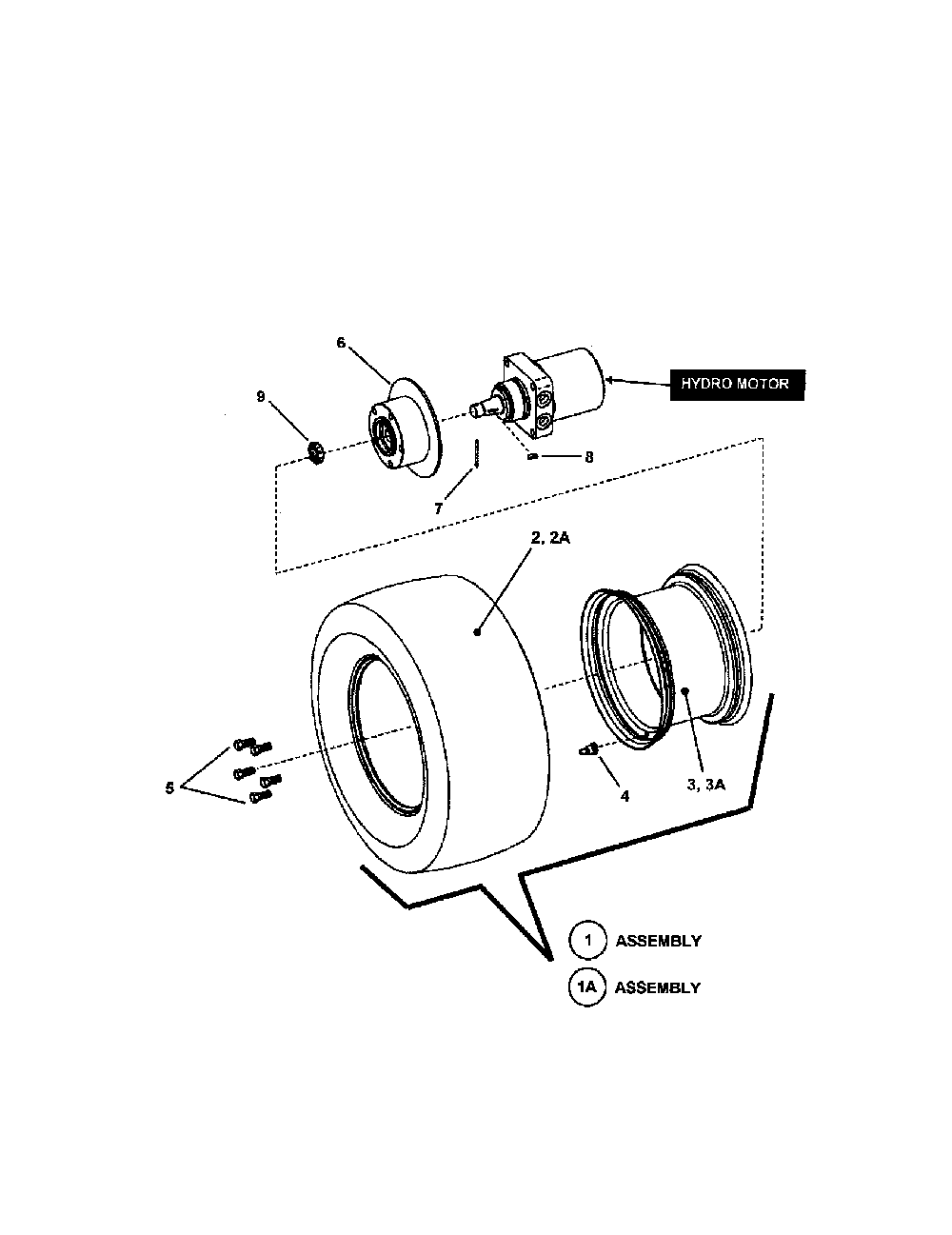 Drive tire and wheel Diagram and Parts List for 85673  Snapper Lawn Mower