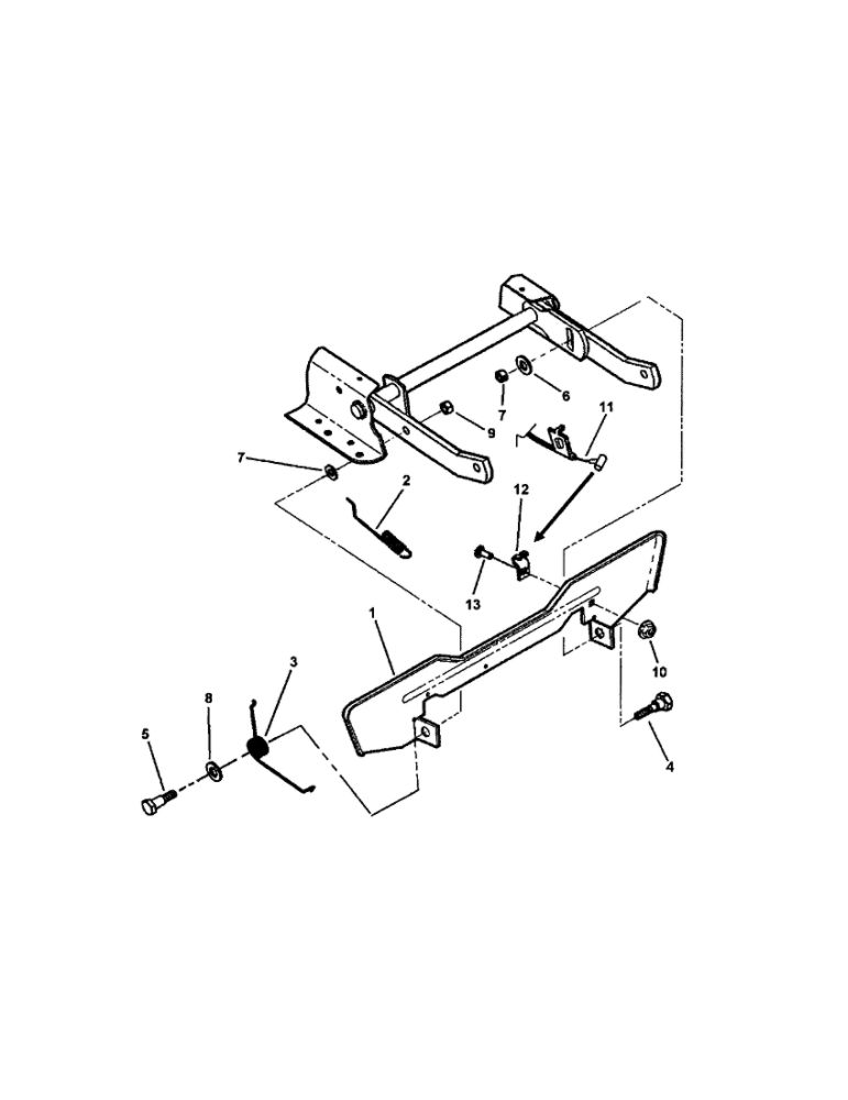 Blade Stop Pedals Diagram and Parts List for 2812523BVE 7800104 Snapper Lawn Mower