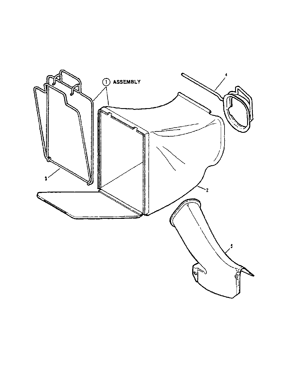 Accessory grass bag Diagram and Parts List for NFR216012  Snapper Lawn Mower