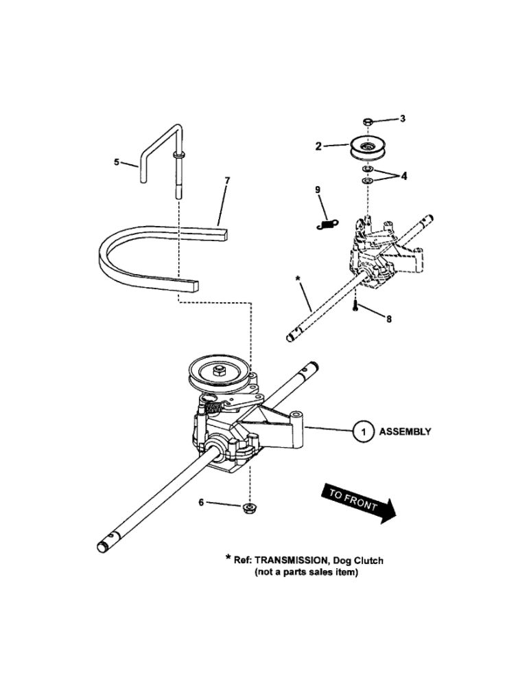 Transmission Diagram and Parts List for 7800169 SPV211S Snapper Lawn Mower