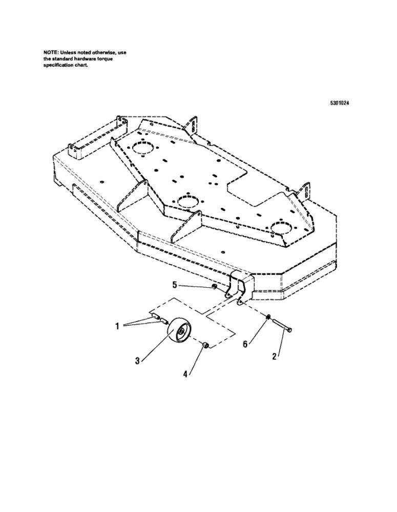 48 Inch Mower Deck-Rollers Diagram and Parts List for 5900709  Snapper Lawn Mower