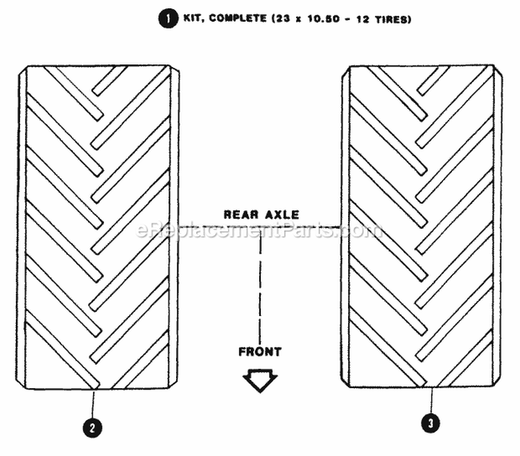 Ag Wheels  Tires - Accessory Diagram and Parts List for 1600 80024 Snapper Lawn Tractor