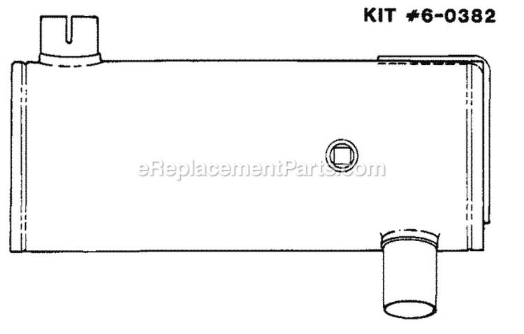 Spark Arrestor Muffler Kit Diagram and Parts List for 1650 80424 Snapper Lawn Tractor