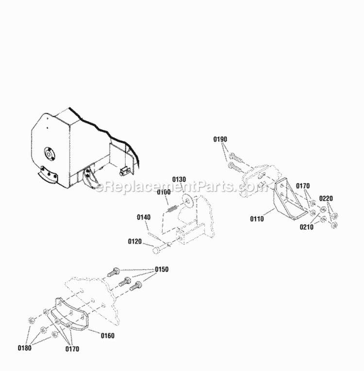 Skid Shoe Group (986390) Diagram and Parts List for 1694404  Snapper Lawn Tractor Accessories