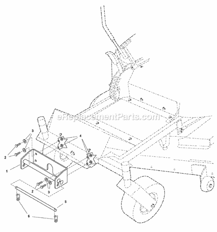 Front Weight Carrier Group Diagram and Parts List for 1694499  Snapper Lawn Tractor Accessories