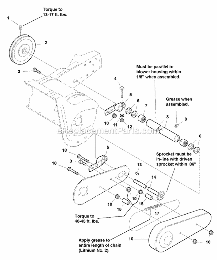Drive Group (986036) Diagram and Parts List for 1695298  Snapper Lawn Tractor Accessories