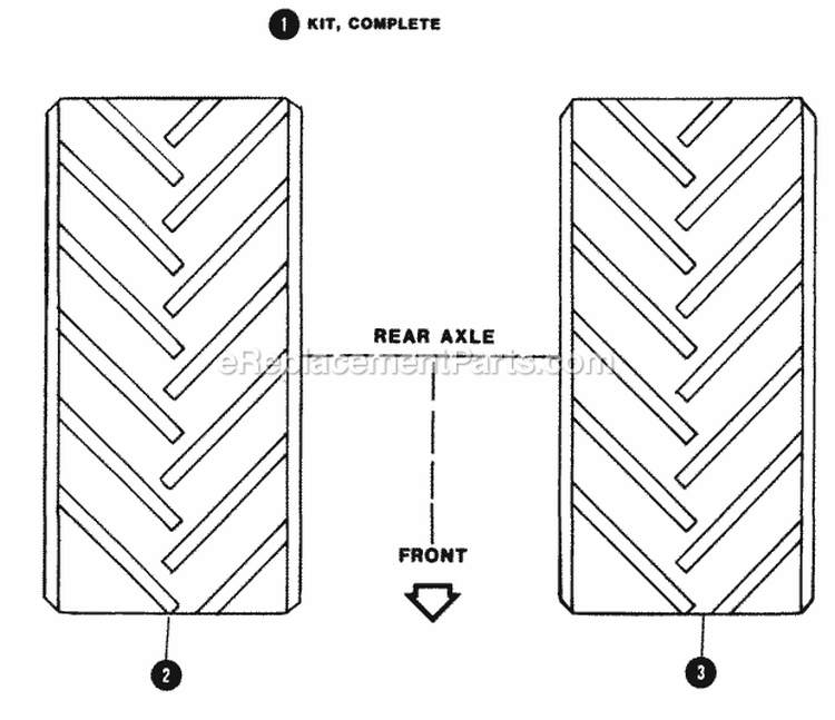 Ag Wheels  Tires Diagram and Parts List for 1855A 80928 Snapper Lawn Tractor