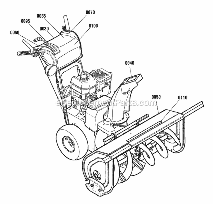 Decals Group Diagram and Parts List for 1924RX 1695805 Snapper Snow Blower