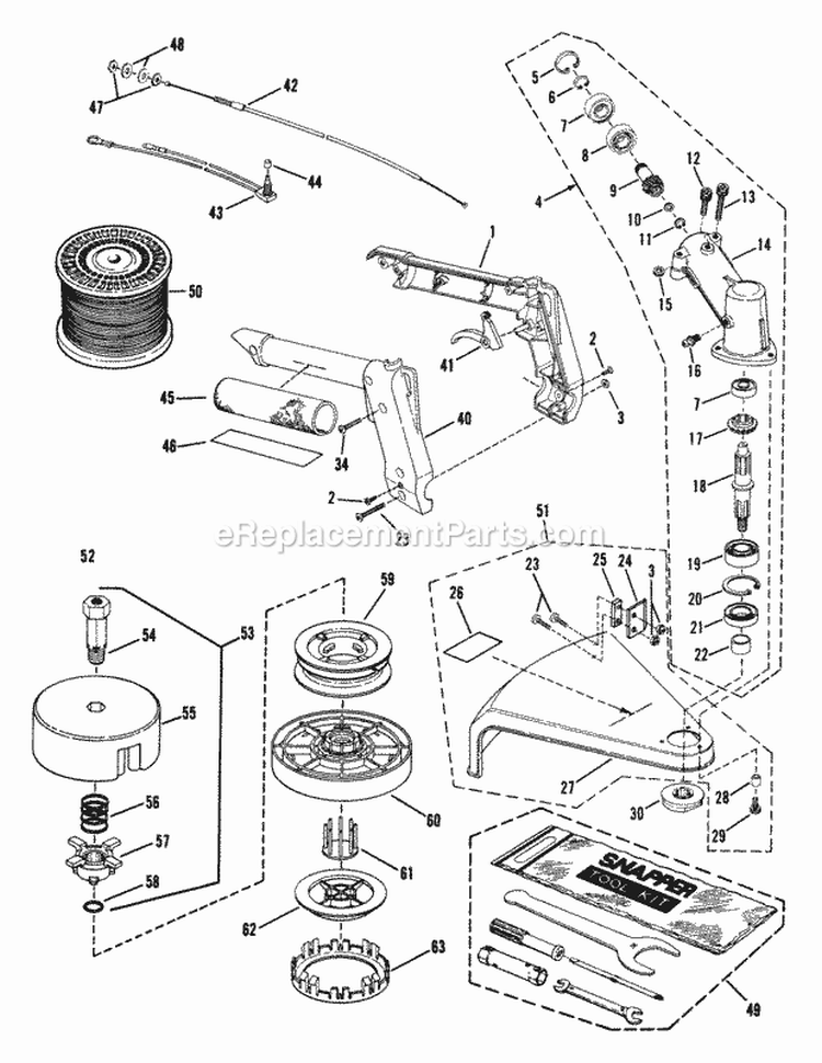 Trimmer Diagram and Parts List for 215SST  Snapper Trimmer