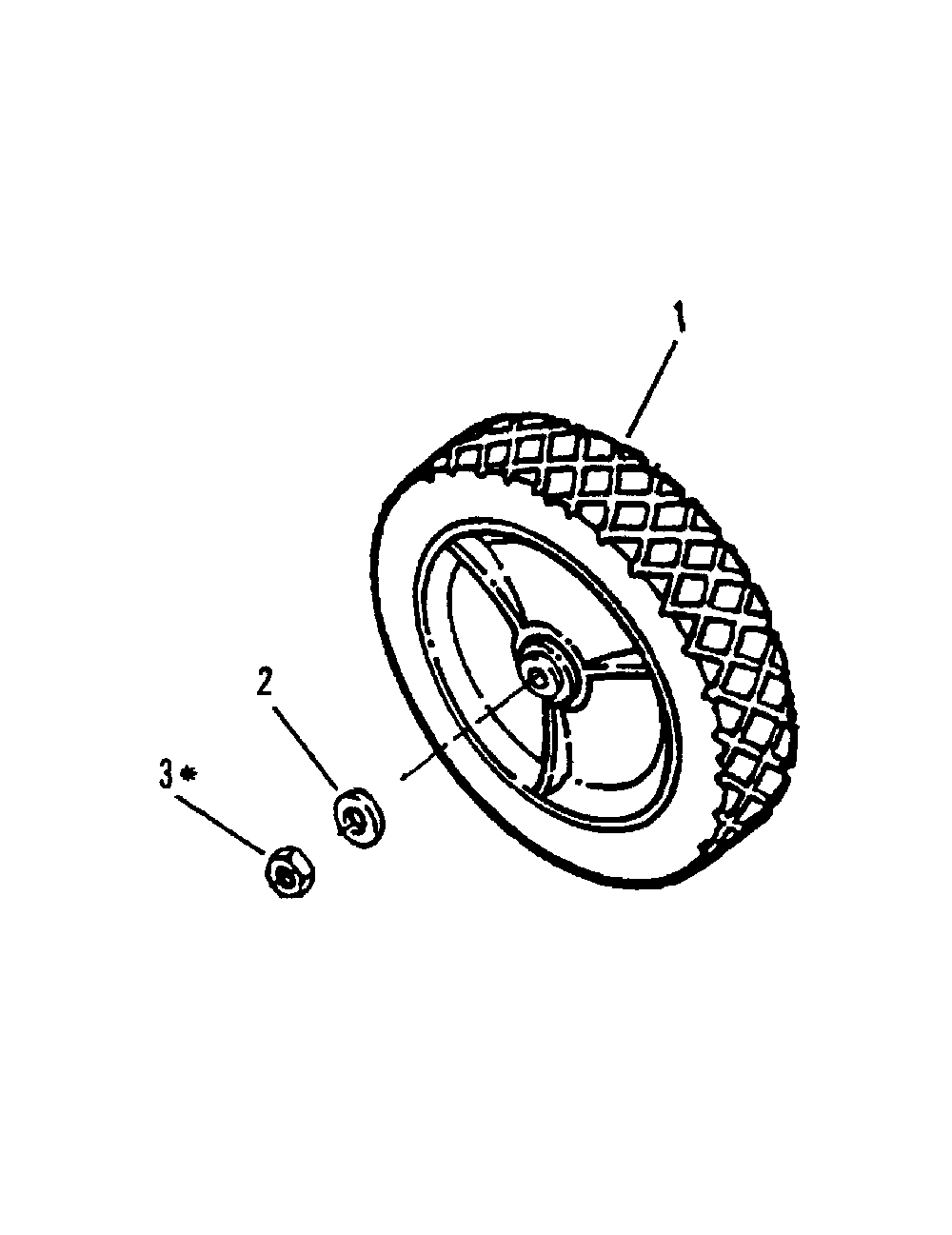 Rear wheels (swivel model) Diagram and Parts List for 84287  Snapper Lawn Mower