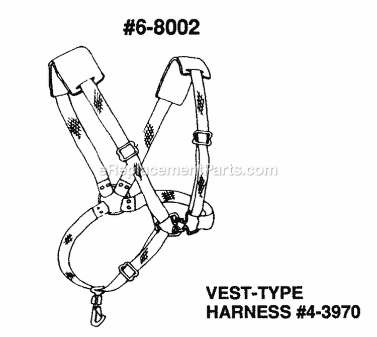 Brush  Sapling Kit 68002 Diagram and Parts List for 2401SST  Snapper Trimmer