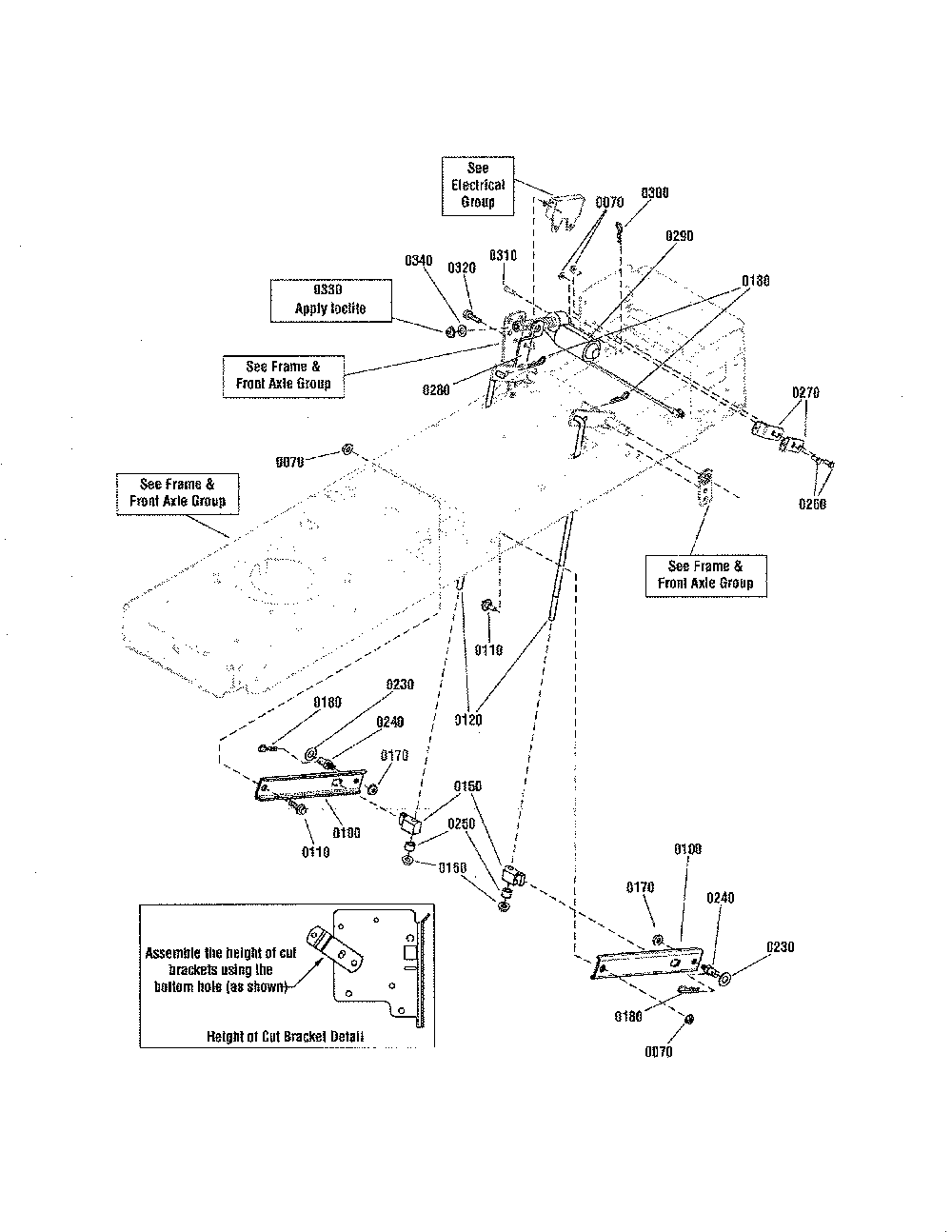 Lift - electric Diagram and Parts List for 280120  Snapper Lawn Tractor