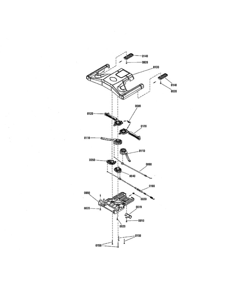 React Drive Control-Manual Start Diagram and Parts List for 7800829 SPXV22725 Snapper Lawn Mower