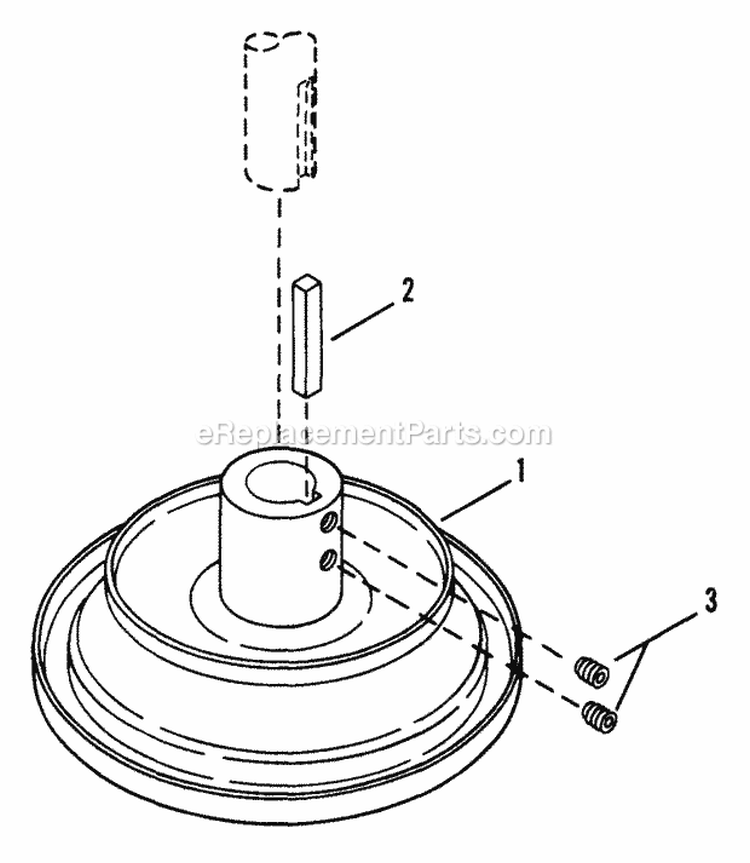 Drive Disc Assembly Diagram and Parts List for 280810T  Snapper Lawn Tractor