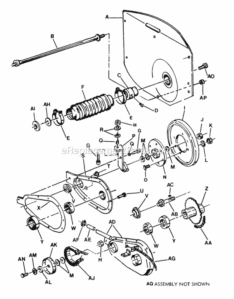 Chain Case LH Fender Diagram and Parts List for 26063  Snapper Lawn Tractor