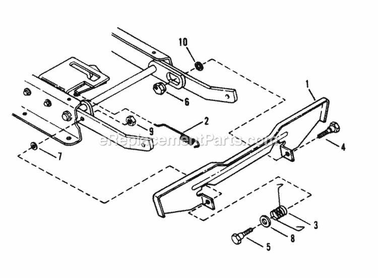 Blade Stop Pedals Diagram and Parts List for 301214BE  Snapper Lawn Tractor