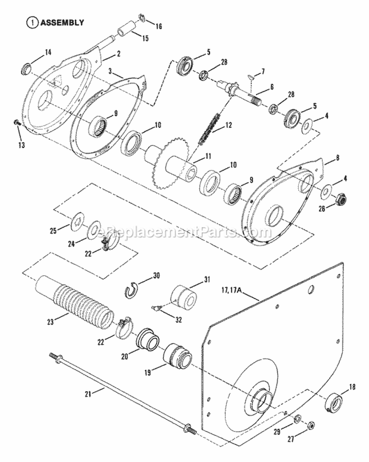 Chain Case Lh Fender Diagram and Parts List for 25657BE  Snapper Lawn Tractor