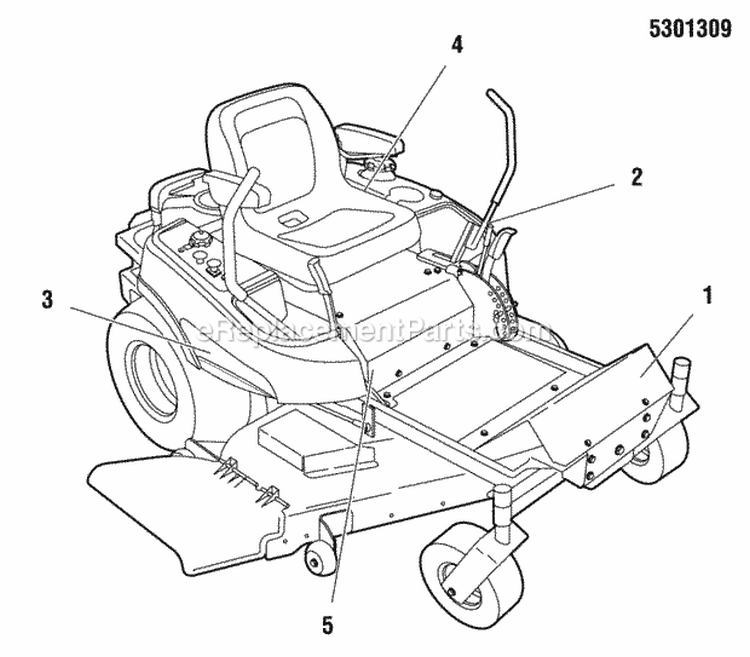 Decals - Brand  Model Diagram and Parts List for 355ZB2654 5900748 Snapper Lawn Tractor