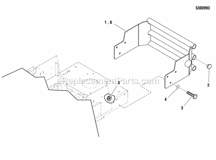 Rear Bumper Group Diagram and Parts List for 355ZB2446 5900775 Snapper Lawn Tractor