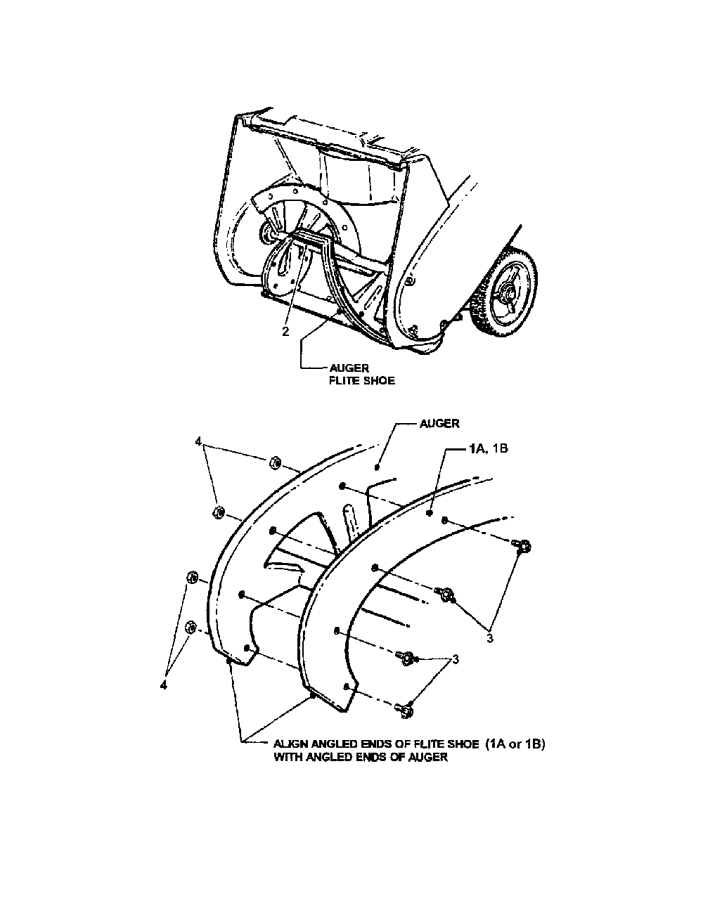 Accessories-flite shoe kits Diagram and Parts List for 84362  Snapper Snow Blower