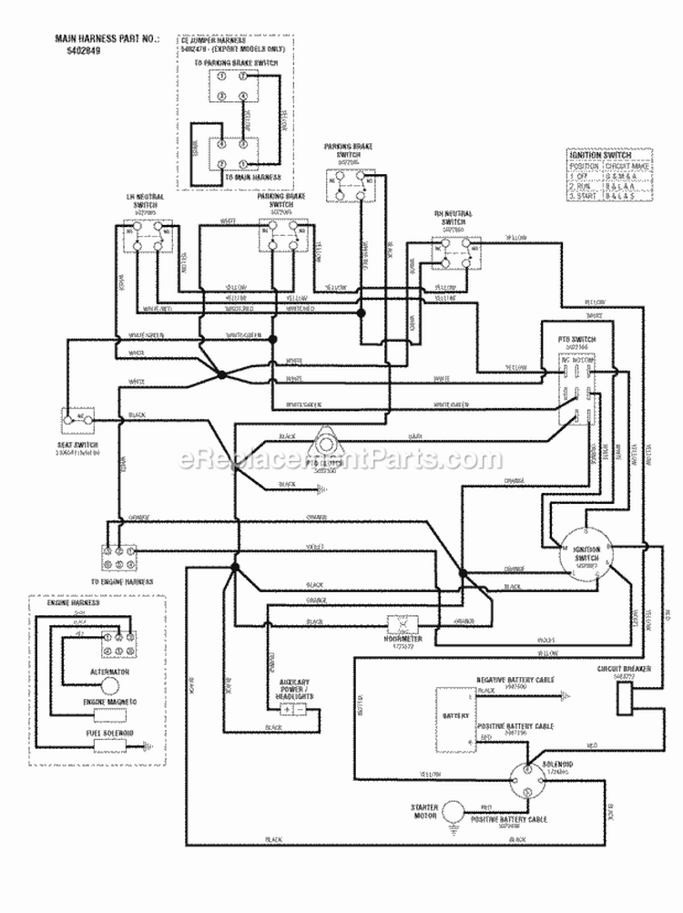 Page U Diagram and Parts List for 355ZB2446 5900775 Snapper Lawn Tractor